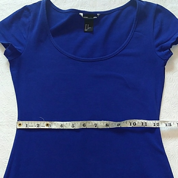 NWOT H&M Basics Royal Blue Bodycon Dress - Picture 5 of 8